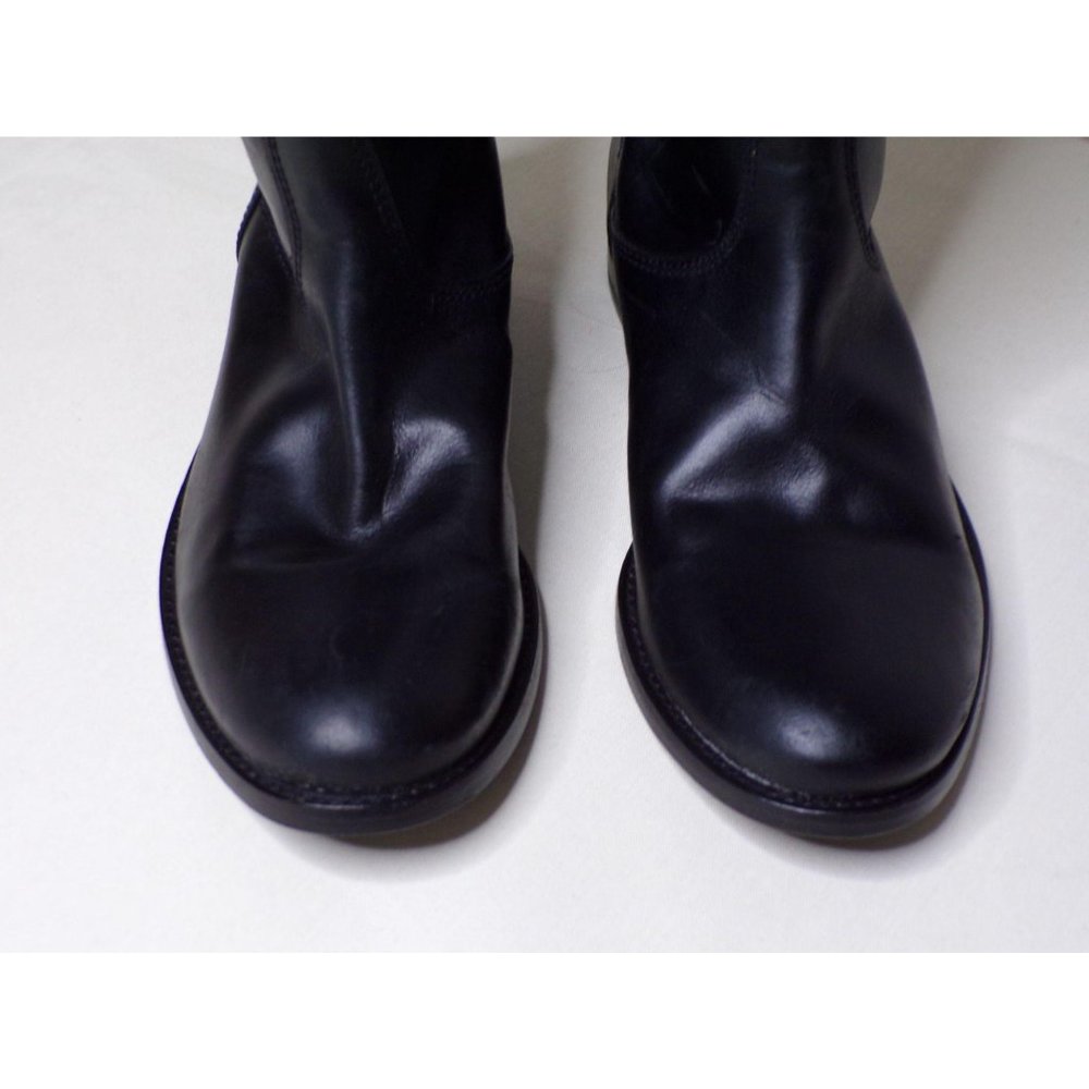 FRYE Melissa Button Zip Back Knee High Riding Boot Black 6 NEW - Picture 11 of 12